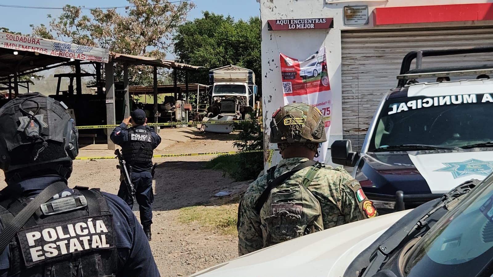 La zona fue resguardada.